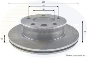 COMLINE ADC1664V - DISCO DE FRENO