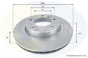 COMLINE ADC1702V - DISCO DE FRENO