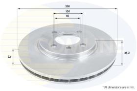 COMLINE ADC1709V - DISCO FRENO