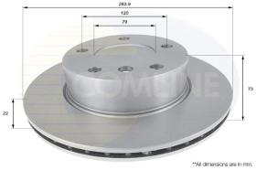 COMLINE ADC1716V - DISCO DE FRENO