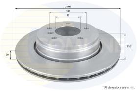 COMLINE ADC1726V - DISCO DE FRENO