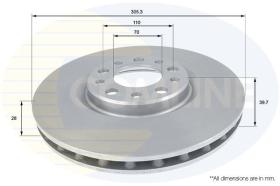 COMLINE ADC1828V - DISCO FRENO