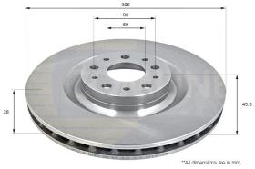COMLINE ADC1844V - DISCO DE FRENO