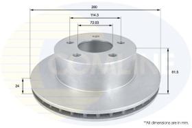 COMLINE ADC2302V - DISCO DE FRENO