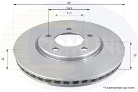 COMLINE ADC2304V - DISCO DE FRENO