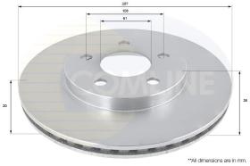 COMLINE ADC2307V - DISCO FRENO CHRYSLER NEON 96->