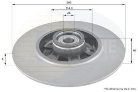 COMLINE ADC3015 - DISCO DE FRENO