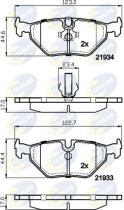 COMLINE CBP01024 - PASTILLA DE FRENO