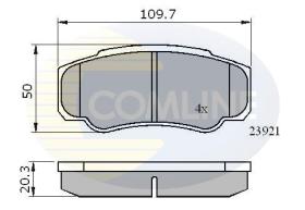 COMLINE CBP01042 - PASTILLA DE FRENO