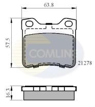 COMLINE CBP01060 - PASTILLA DE FRENO