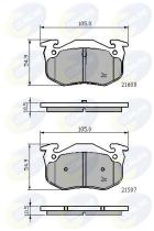 COMLINE CBP01080 - PASTILLA DE FRENO