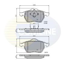 COMLINE CBP01092 - PASTILLA DE FRENO