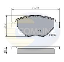 COMLINE CBP01159 - PASTILLA DE FRENO