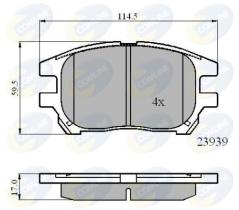 COMLINE CBP01212 - PASTILLA DE FRENO