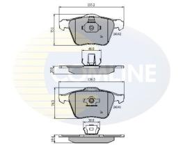 COMLINE CBP01280 - PASTILLA DE FRENO