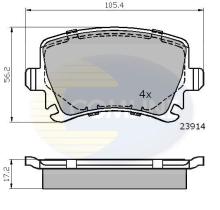 COMLINE CBP01284 - PASTILLA DE FRENO