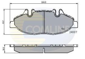COMLINE CBP01305 - PASTILLA DE FRENO