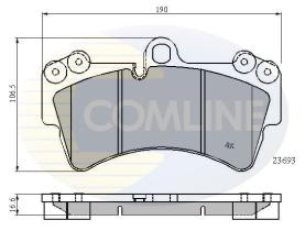 COMLINE CBP01315 - PASTILLA DE FRENO