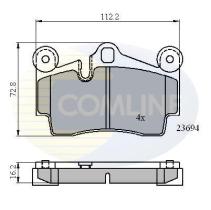 COMLINE CBP01316 - PASTILLA DE FRENO