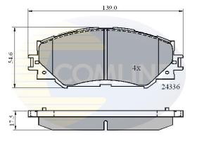 COMLINE CBP01515 - PASTILLA DE FRENO