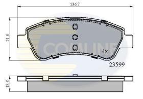 COMLINE CBP01525 - PASTILLA DE FRENO