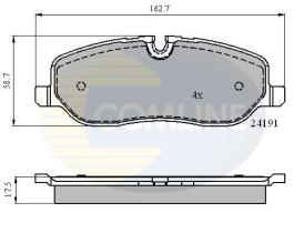 COMLINE CBP01533 - PASTILLA DE FRENO