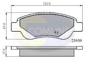 COMLINE CBP01552 - PASTILLA DE FRENO
