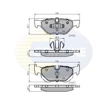 COMLINE CBP01708 - PASTILLA DE FRENO