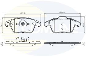 COMLINE CBP01720 - PASTILLA DE FRENO
