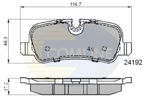 COMLINE CBP01726 - PASTILLA FRENO LAND ROVER DISCOVERY