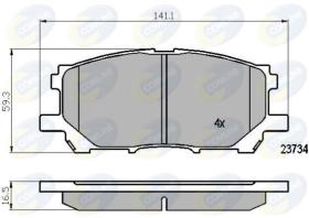 COMLINE CBP01750 - PASTILLA DE FRENO