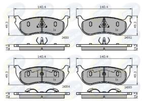 COMLINE CBP01763 - PASTILLA FRENO FORD EXPLORER 97-> 0