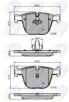 COMLINE CBP01794 - PASTILLA DE FRENO
