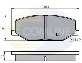COMLINE CBP0195 - PASTILLAS FRENO