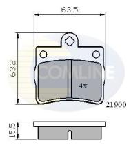 COMLINE CBP0220 - PASTILLA DE FRENO