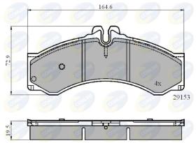 COMLINE CBP0271 - PASTILLA DE FRENO