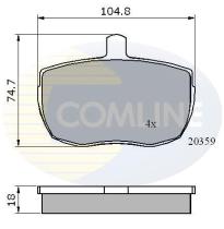 COMLINE CBP0319 - PASTILLAS FRENO