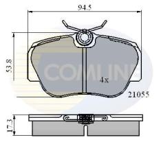 COMLINE CBP0328 - PASTILLA DE FRENO