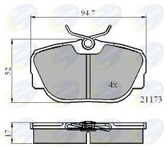 COMLINE CBP0361 - PASTILLA DE FRENO