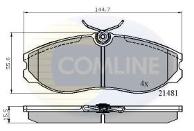 COMLINE CBP0447 - PASTILLA DE FRENO