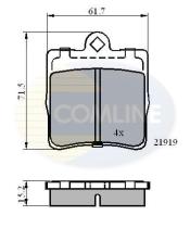 COMLINE CBP0454 - PASTILLA DE FRENO