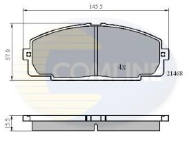COMLINE CBP0459 - PASTILLA DE FRENO