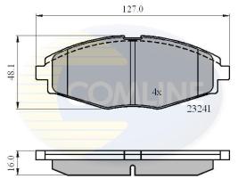 COMLINE CBP0486 - PASTILLA DE FRENO
