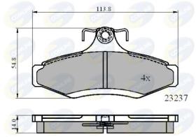 COMLINE CBP0495 - PASTILLA DE FRENO
