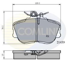 COMLINE CBP0503 - PASTILLA DE FRENO