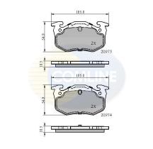 COMLINE CBP0522 - PASTILLA DE FRENO