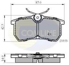 COMLINE CBP0705 - PASTILLA DE FRENO
