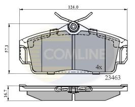 COMLINE CBP0740 - PASTILLA DE FRENO