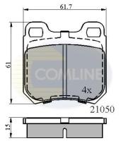 COMLINE CBP0741 - PASTILLA DE FRENO