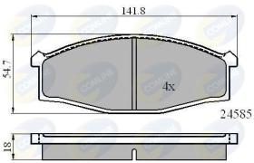 COMLINE CBP0758 - PASTILLA DE FRENO